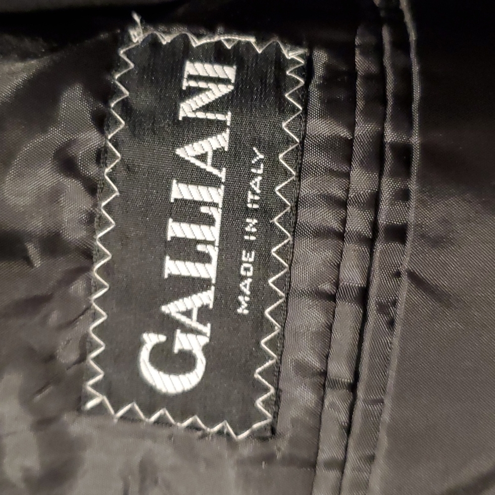 Men's Italian Wool Black Suit